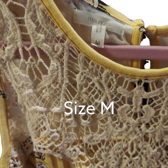 Maurices Sleeveless Yellow Top Women's Size M - Picture 2 of 5